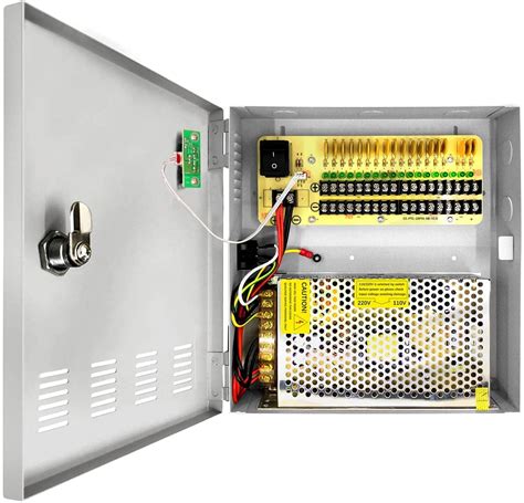 18 channel cctv power supply distribution box|12v dc power box.